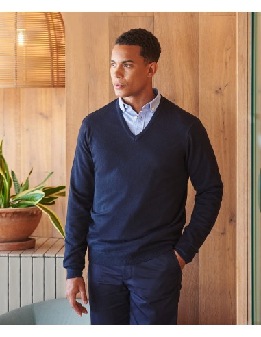 H-H720-Mens Lightweight V-Neck Jumper